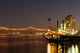 Hotels and bridge over Mississippi river at dusk, New Orleans Wall Mural