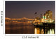 Hotels and bridge over Mississippi river at dusk, New Orleans Wall Mural