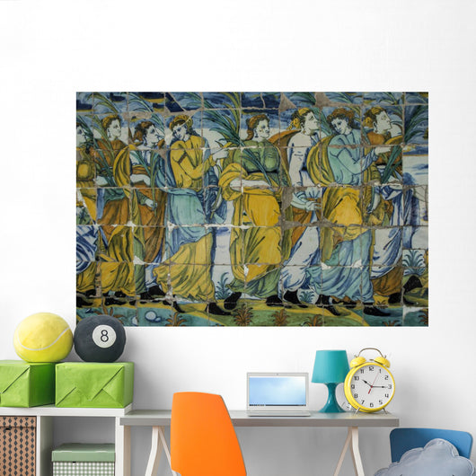 Talavera Pottery Tiles Basilica Wall Mural