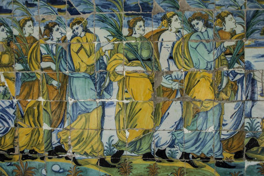 Talavera Pottery Tiles Basilica Wall Mural