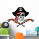 Pirate Skull and Guns Wall Decal