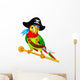 Pirate Parrot Wall Decal