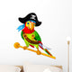 Pirate Parrot Wall Decal