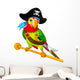 Pirate Parrot Wall Decal