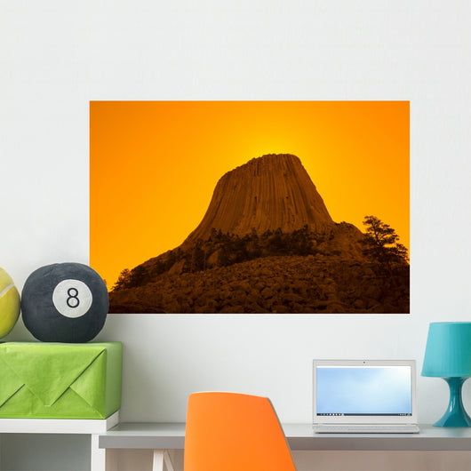 Devils Tower Sunrise Wall Mural