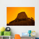 Devils Tower Sunrise Wall Mural