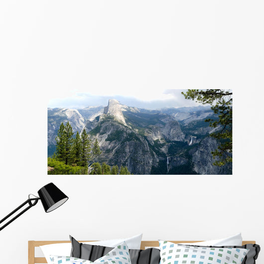 Panoramic Yosemite Valley from Wall Mural