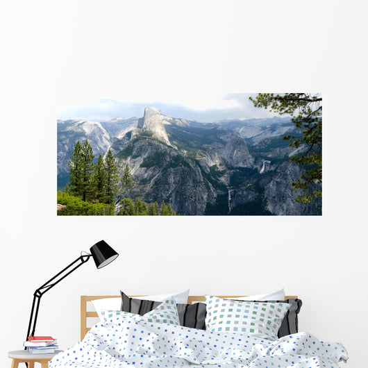 Panoramic Yosemite Valley from Wall Mural