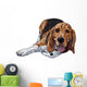 Lying Beagle Wall Decal