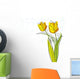 Tulips Design White Wall Decal