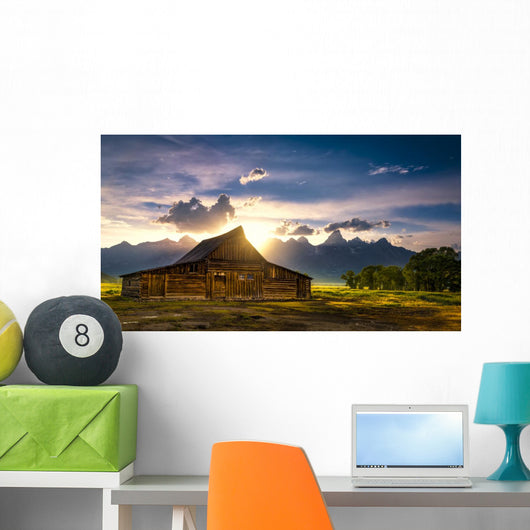 TA Moulton Barn After the Storm Wall Mural