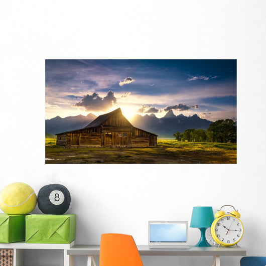 TA Moulton Barn After the Storm Wall Mural