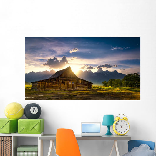 TA Moulton Barn After the Storm Wall Mural