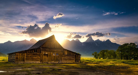 TA Moulton Barn After the Storm Wall Mural