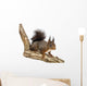 Side View of a Red Squirrel, Sciurus Vulgaris, Standing Wall Decal