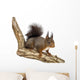 Side View of a Red Squirrel, Sciurus Vulgaris, Standing Wall Decal