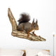 Side View of a Red Squirrel, Sciurus Vulgaris, Standing Wall Decal
