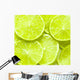 Green Lemon Slices Wall Mural