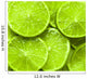 Green Lemon Slices Wall Mural