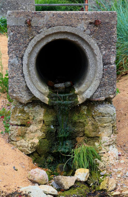 Sewer Pipe Beach Wall Mural