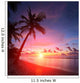 Beach With Palm Trees Wall Mural