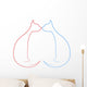 Cat Love Wall Mural
