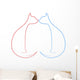Cat Love Wall Mural