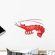 Prawn Shrimp Wall Decal
