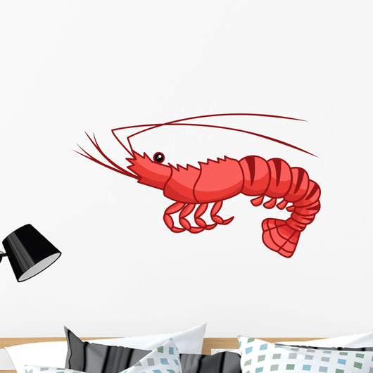 Prawn Shrimp Wall Decal