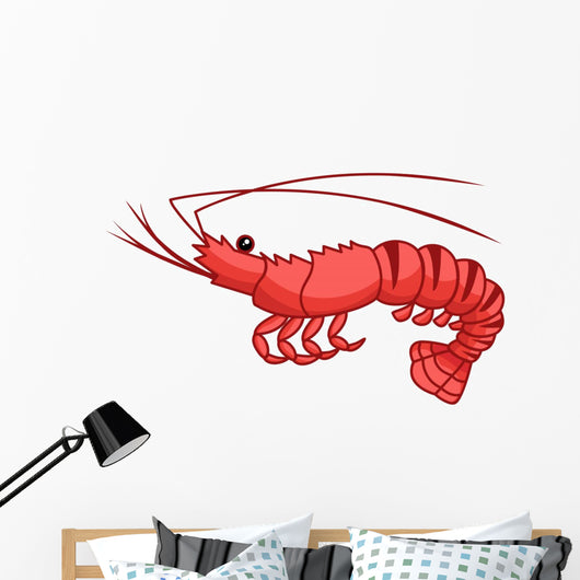 Prawn Shrimp Wall Decal
