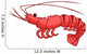 Prawn Shrimp Wall Decal