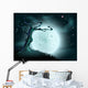 Blue Halloween Moon Tree