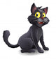 Cute Halloween Witches Cat Cartoon Wall Decal