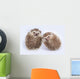 Two Hedgehogs Wall Decal