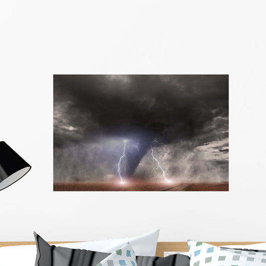 Tornado with Lightning over