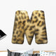 Leopardenfell Letter M Wall Mural