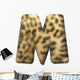 Leopardenfell Letter M Wall Mural