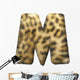 Leopardenfell Letter M Wall Mural