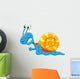Cute Snail Cartoon Running Wall Decal