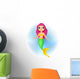 Cute Mermaid Cartoon Wall Decal