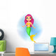 Cute Mermaid Cartoon Wall Decal