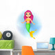 Cute Mermaid Cartoon Wall Decal