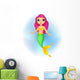 Cute Mermaid Cartoon Wall Decal