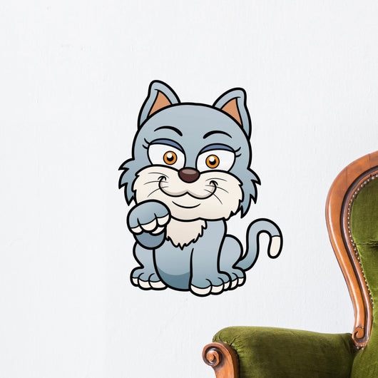Vector illustration of Cat cartoon Wall Decal