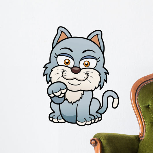 Vector illustration of Cat cartoon Wall Decal