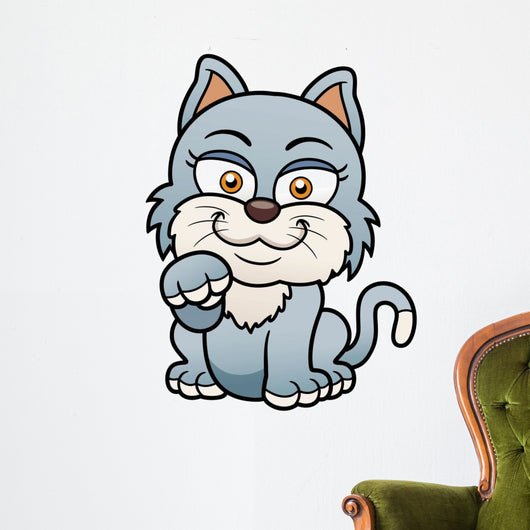 Vector illustration of Cat cartoon Wall Decal