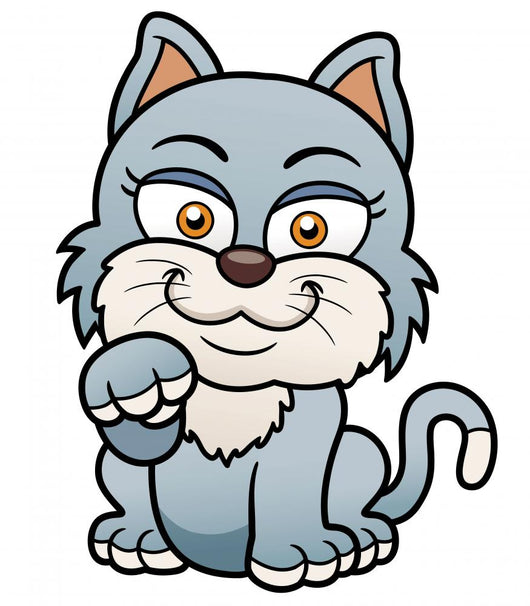Vector illustration of Cat cartoon Wall Decal