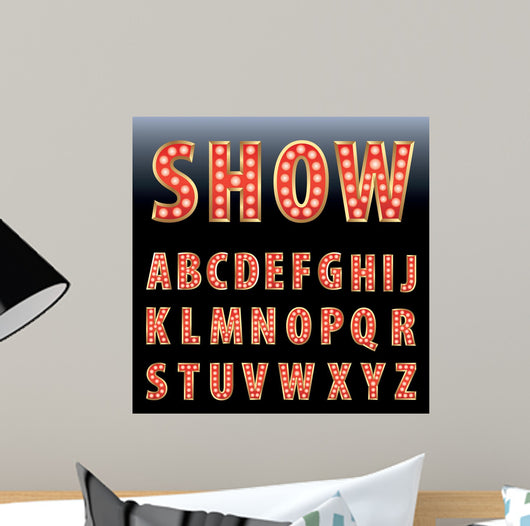 Red Show Letters