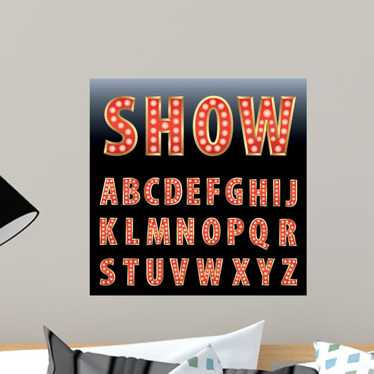 Red Show Letters