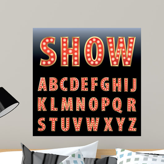 Red Show Letters
